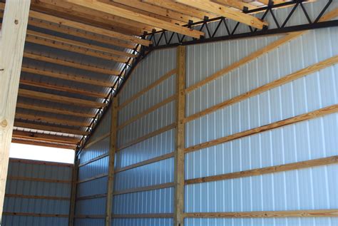 Open Shelter And Fully Enclosed Metal Pole Barns Barn House Plans