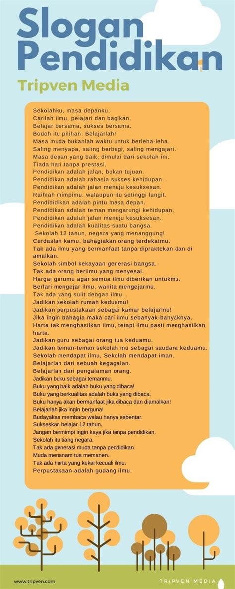 Maybe you would like to learn more about one of these? +60 Slogan Pendidikan: Motto dan Tagline