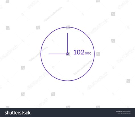 102 Seconds Timer 102 Sec Icon Stock Vector Royalty Free 1896888436