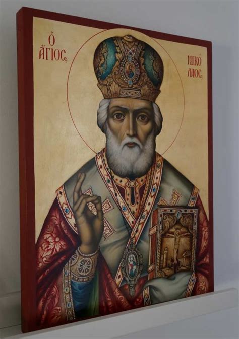 Saint Nicholas Archbishop Of Myra Orthodox Icon Blessedmart
