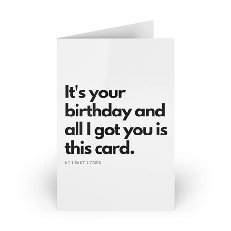 Funny Birthday Card Unique Card Meme Card Friend Card Etsy