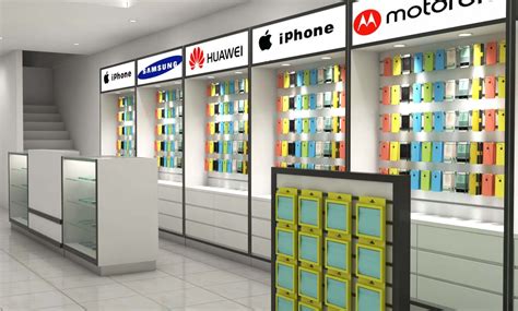 Mobile Phone Accessories Store Design A Whole Set Display Showcase For Phone Store