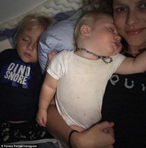 Introducing bodhi rain palmer born safely, lovingly and naturally last night. Teresa Palmer shares Instagram snap with children in bed ...
