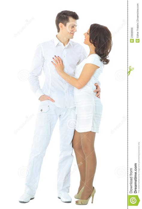Portrait Of A Romantic Young Couple Stock Photo Image