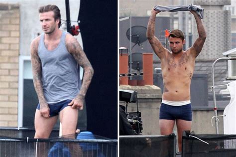 David Beckham Body Double In Naked Pictures And Video For H M Advert