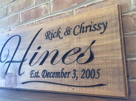 custom wedding date sign smith crafted woodworks