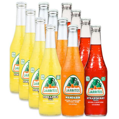 Jarritos Classic Fruit Flavors 12 Glass Bottle Variety Pack 4