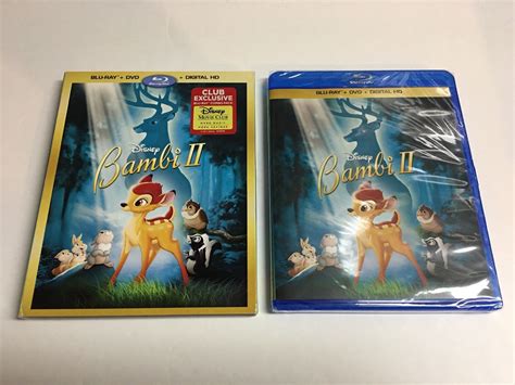 New Disney Bambi 2 Blu Ray Dvd Digital Hd Copy W Slipcover Disney Movie Club 786936853674 Ebay