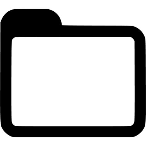 Folder Icon Black And White