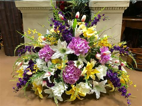 Large Floral Arrangement For Church Pulpit Easter Flower
