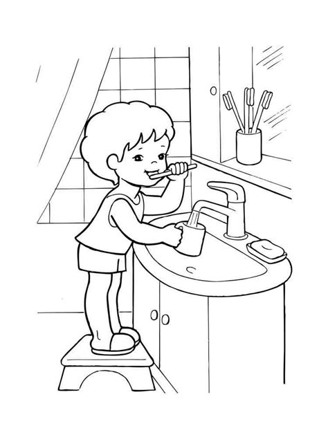 Hygiene coloring pages