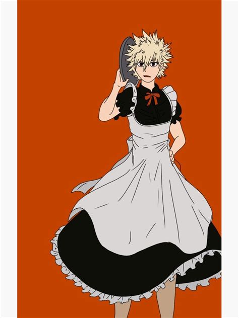 Bakugou Maid Outfit Case And Skin For Samsung Galaxy By Drakken Blue Redbubble