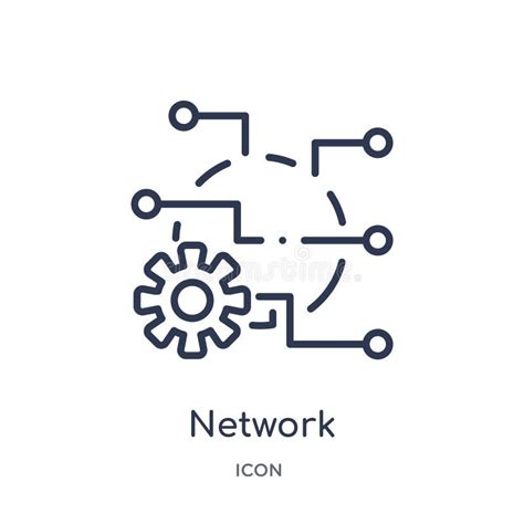 Linear Network Optimization Icon From Internet Security And Networking