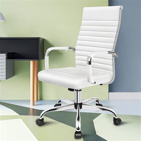 Alfordson Office Chair Padded Seat Ergonomic Executive Computer Study