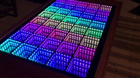 Infinity illusion mirror coffee table #illusionmirror #infinitymirror. Beyond Infinity Table