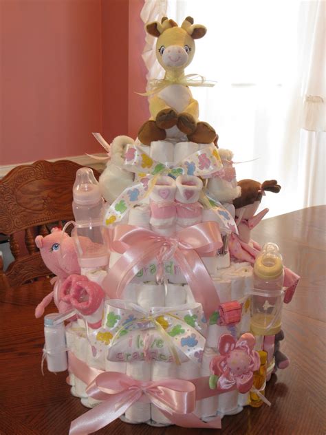The Hobby Lady Baby Shower Diaper Cake