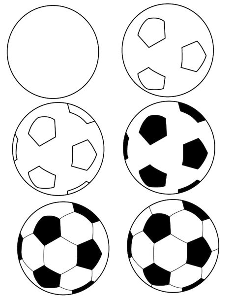 It's super art tutorial how to draw kawaii drawing step by step. Dessin ballon de foot