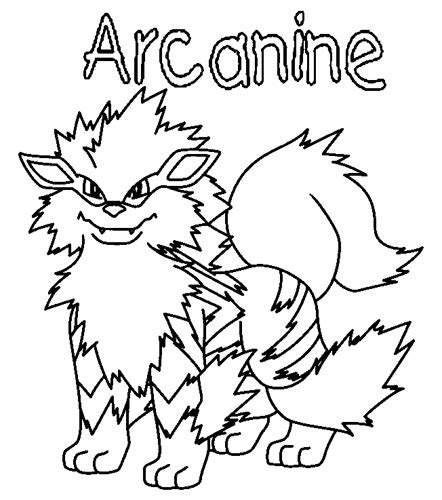 Coloriage Pokemon Arcanin Ancenscp