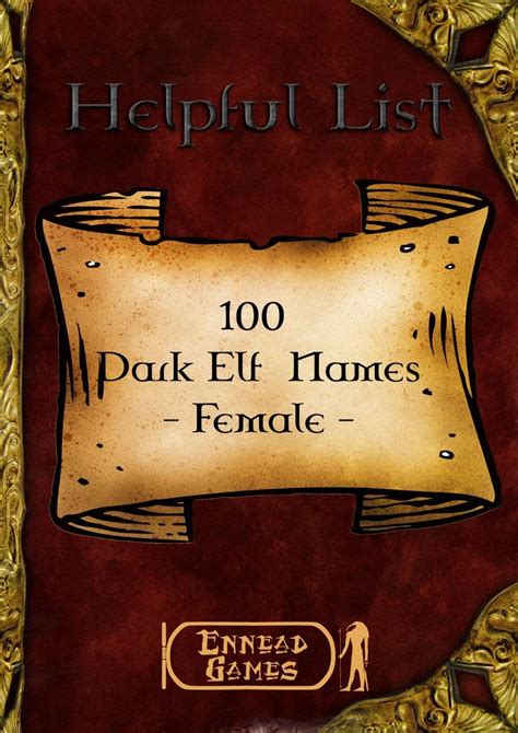 Dark Elf Name Generator Dnd