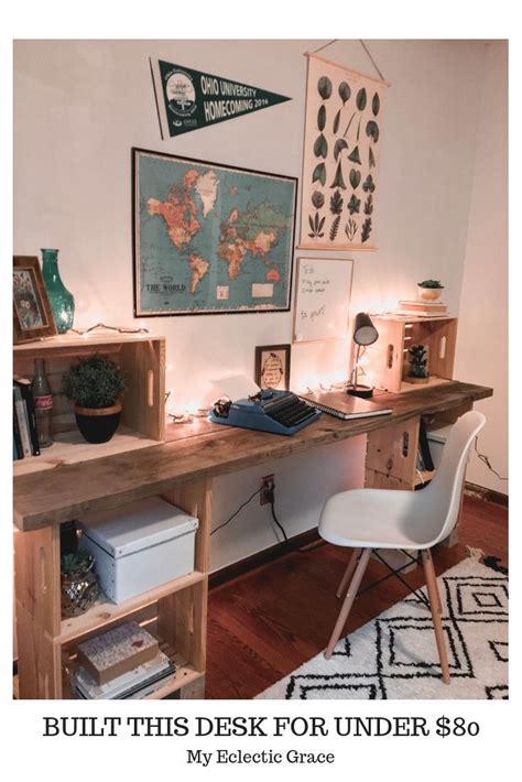 Build A Wood Crate Desk For Under 80 See How This Diyer Did It In One
