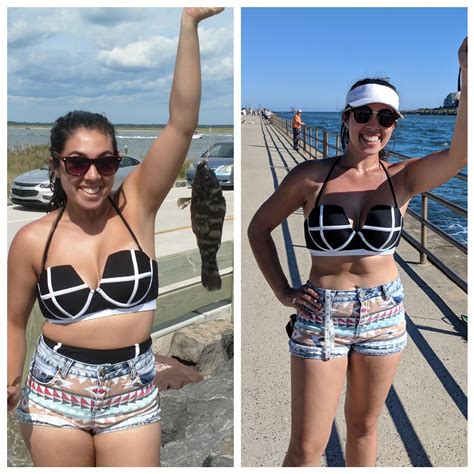 F/22/5'3" [145lbs > 130lbs = 15lbs] (twoish months) Still fishing but I