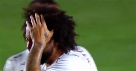 Marcelo In Tears After Real Madrid Legends Horror Tackle Puts Opponent