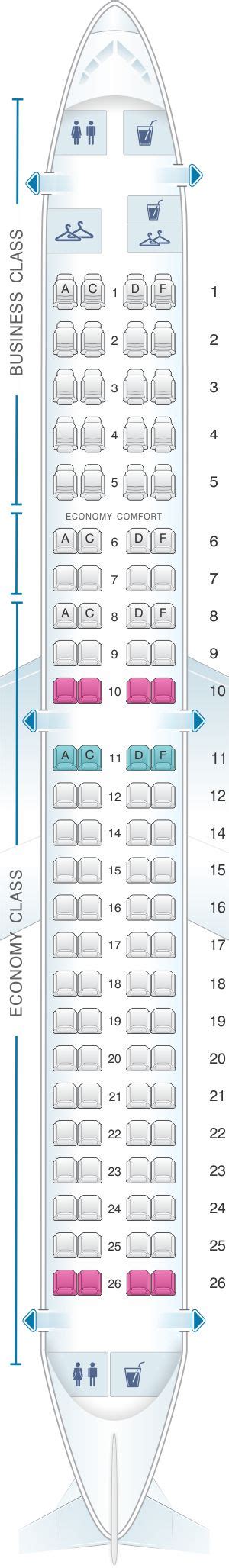 Seat Map Klm Embraer 190 Air Transat Hainan Airlines China Eastern