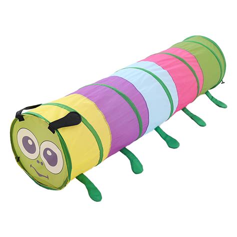 Living And Home Foldable Caterpillar Crawl Play Pop Up Tunnel 6ft Wilko