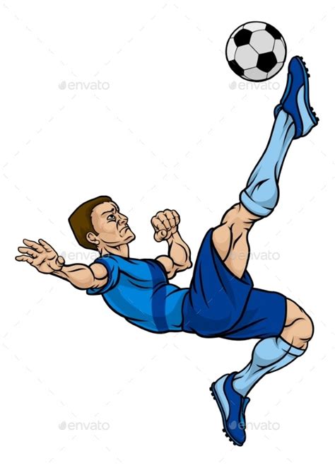 Cartoon Football Soccer Player Vectors Graphicriver