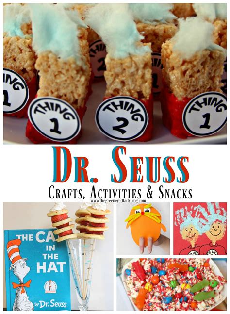 Dr Seuss Crafts Activities And Snacks The Green Eyed Lady Blog