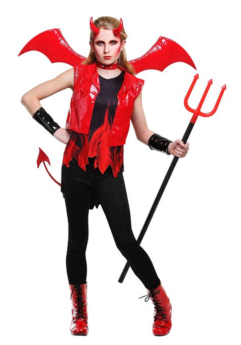 Demon Fire Costume For Girls
