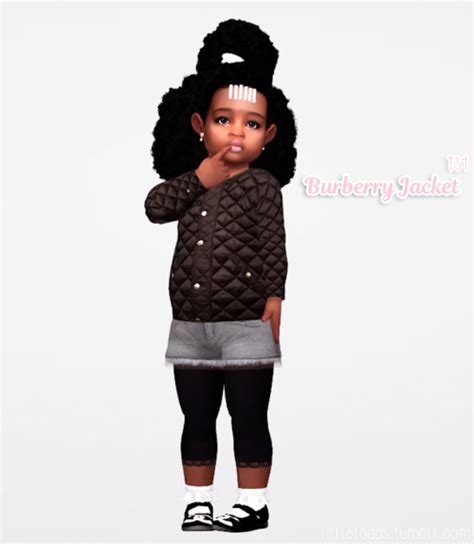 Burberry Jacket Ts4 Toddler Sims 4 Toddler Clothes Sims 4 Cc Kids