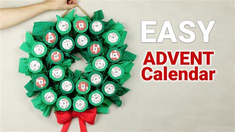 🎄diy Advent Calendar Wreath 🎄 How To Make Christmas Calendar Easy