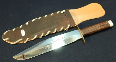 Original Bowie Knife With 9 Inch Blade Engraved Original Bowie Knife