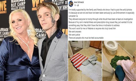 aaron carter s mom releases shocking pictures of his death scene