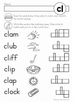 Great Cl Phonics Worksheet CL sound Phonics Daisy I abcteach.com