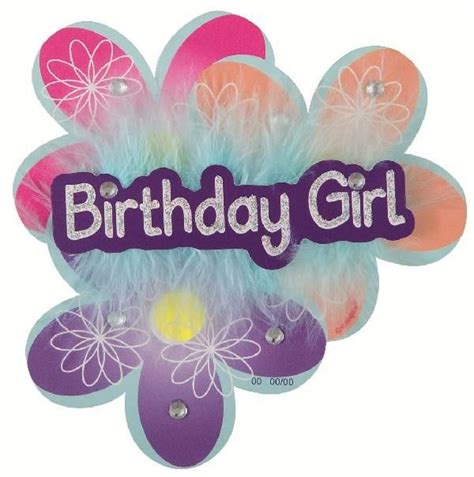 Birthday Girl Flashing Pin