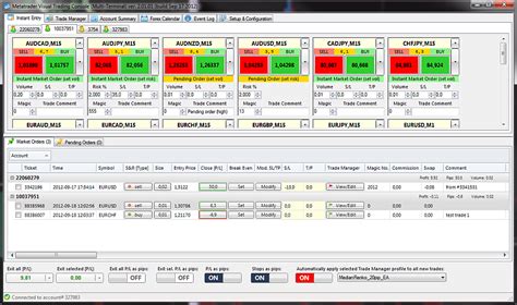 Visual Trading Console Multi Terminal And Mt4 Trade Manager Forex