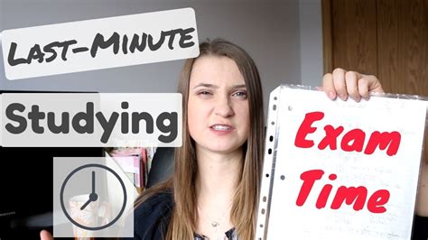 Last Minute Studying Tips Before Exams Youtube