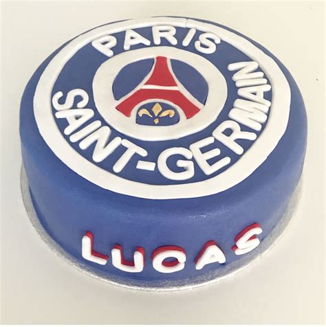 Psg Paris St Germain Soccer Cake Fondant Soccer Team 9th Birthday