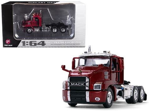 Mack Anthem Day Cab Lacquer Red 164 Diecast Model By First Gear