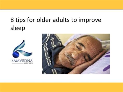 8 Tips For Older Adults To Improve Sleep