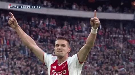 Must be due to graduation (tho. Dusan Tadic Celebration GIF - DusanTadic Tadic Celebration ...