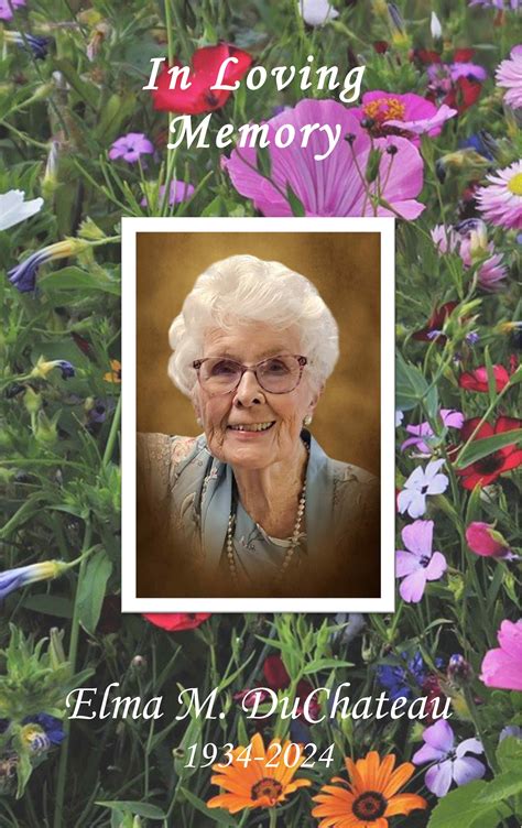 Obituary | Elma M. DuChateau of Custer, South Dakota | Chamberlain