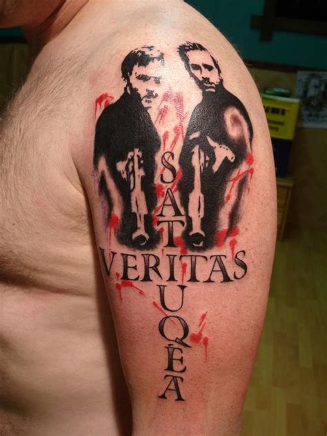 Truth and justice in latin with a celtic cross. Beautiful Veritasaequita Tattoo Design for Arm By ...