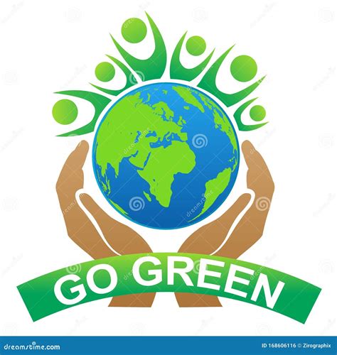 Go Green Save Earth Illustration Stock Illustration Illustration Of