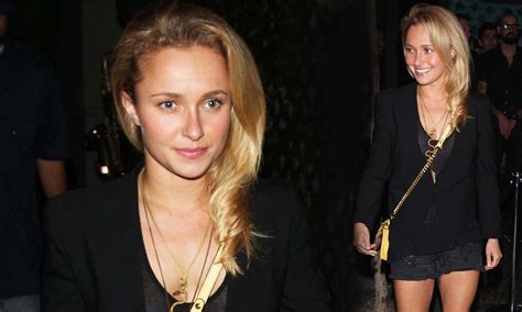 Hayden Panettiere Shows Off Toned Legs In Black Shorts As She Parties