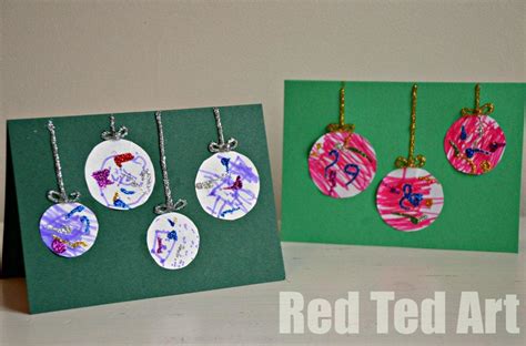 Then i splashed a little bit of watercolor paint on each. Top Five Christmas Crafts From Red Ted Art - Mum Of One
