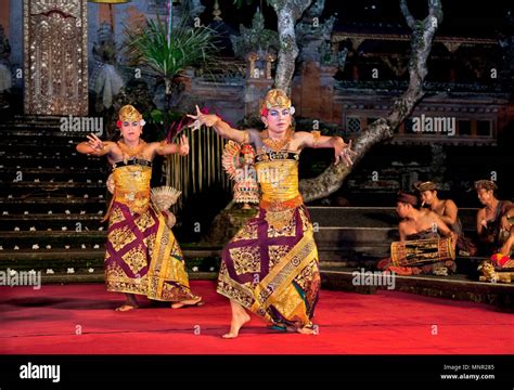 BALI JANUARY 22 Janger Dance Performed By Janger Cahpa Warsa Ubud