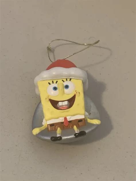 Nickelodeon Nick Spongebob Squarepants Holiday Christmas Ornament Santa